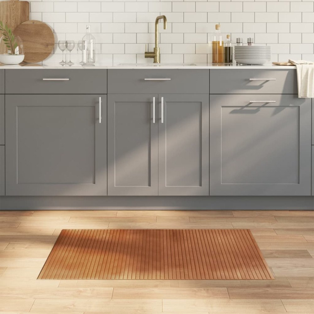 vidaXL Matta rektangulär naturlig 60x100 cm bambu