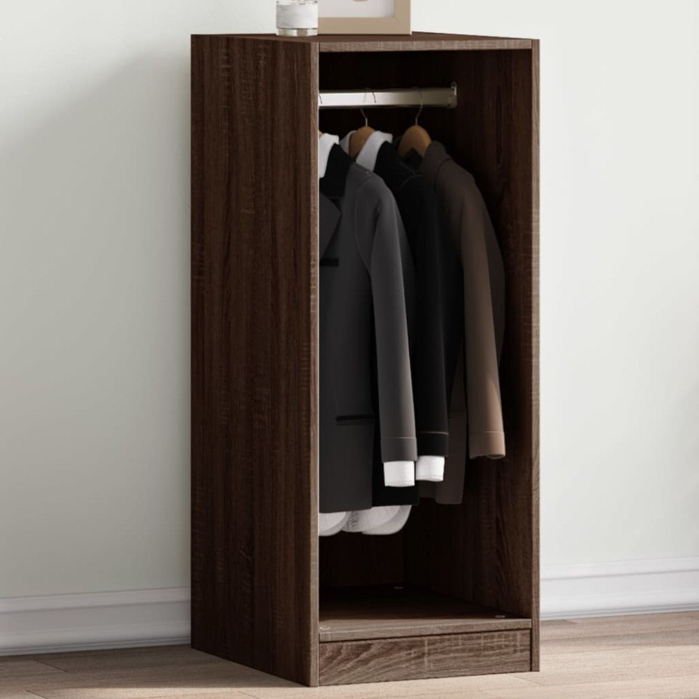 vidaXL Garderob brun ek 48x41x102 cm konstruerat trä