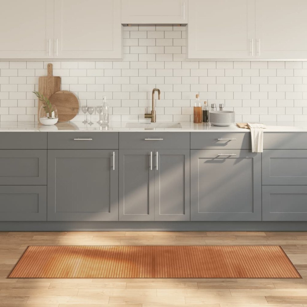 vidaXL Matta rektangulär naturlig 60x200 cm bambu