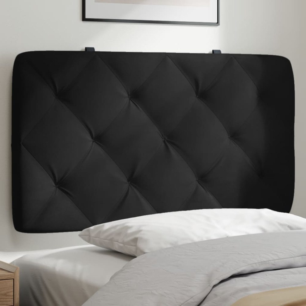 vidaXL Dyna till huvudgavel svart 90 cm sammet