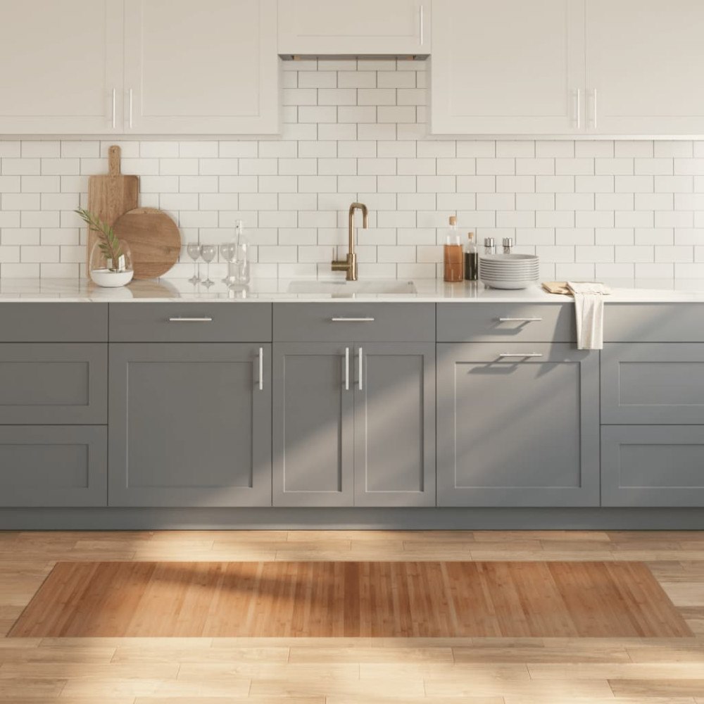 vidaXL Matta rektangulär naturlig 60x200 cm bambu