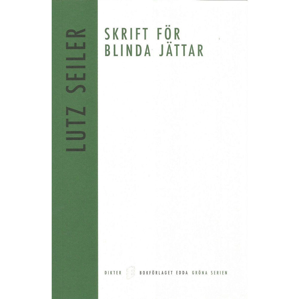 Lutz Seiler Skrift för blinda jättar (bok, danskt band)
