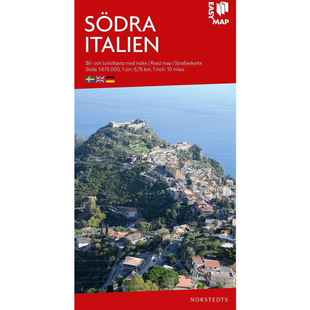 NORSTEDTS Södra Italien EasyMap : Skala 1:675.000