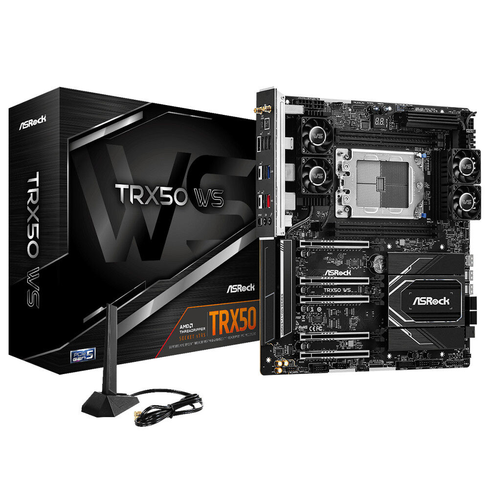 ASRock ASRock TRX50 WS - moderkort - utökad ATX - Socket sTR5 - AMD TRX50