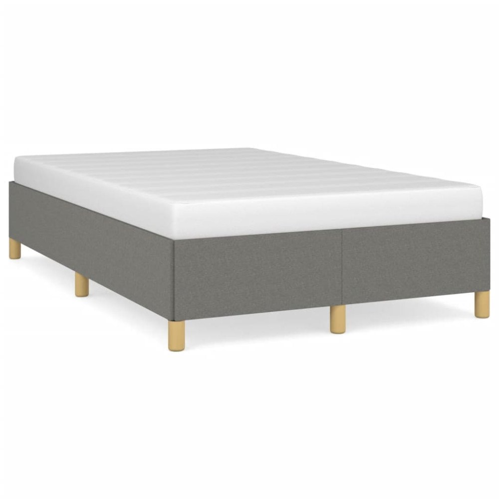 vidaXL sängram utan madrass mörkgrå 120x190 cm tyg