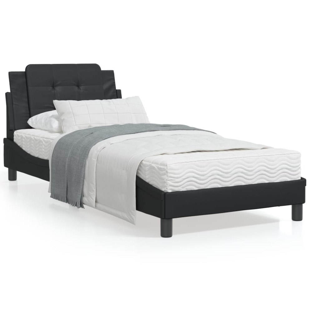 vidaXL Bed Frame without Mattress "Zadar" Dark Grey 90x190 cm Velvet