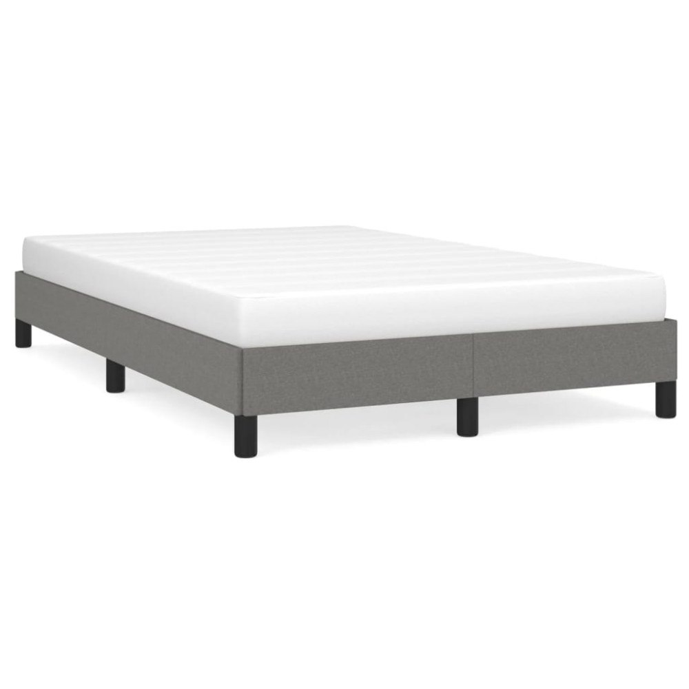 vidaXL sängram utan madrass mörkgrå 120x190 cm tyg