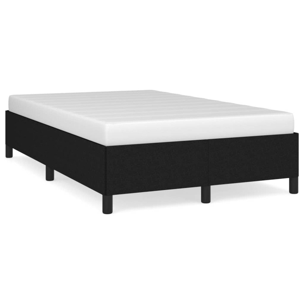 vidaXL sängram utan madrass svart 120x190 cm tyg