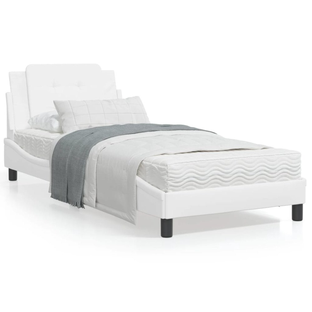 vidaXL Bed Frame without Mattress "Zadar" Black 180x200 cm Faux Leather