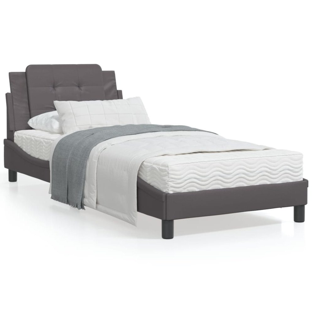 vidaXL Bed Frame without Mattress "Zadar" Black 107x203 cm Velvet