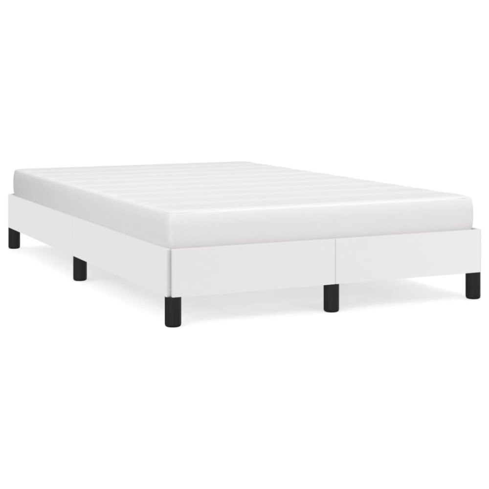 vidaXL sängram utan madrass vit 120x190 cm konstläder