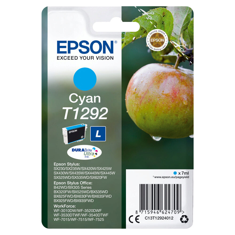 EPSON Epson Enpack cyan T1292 DURABrite Ultra-bläck