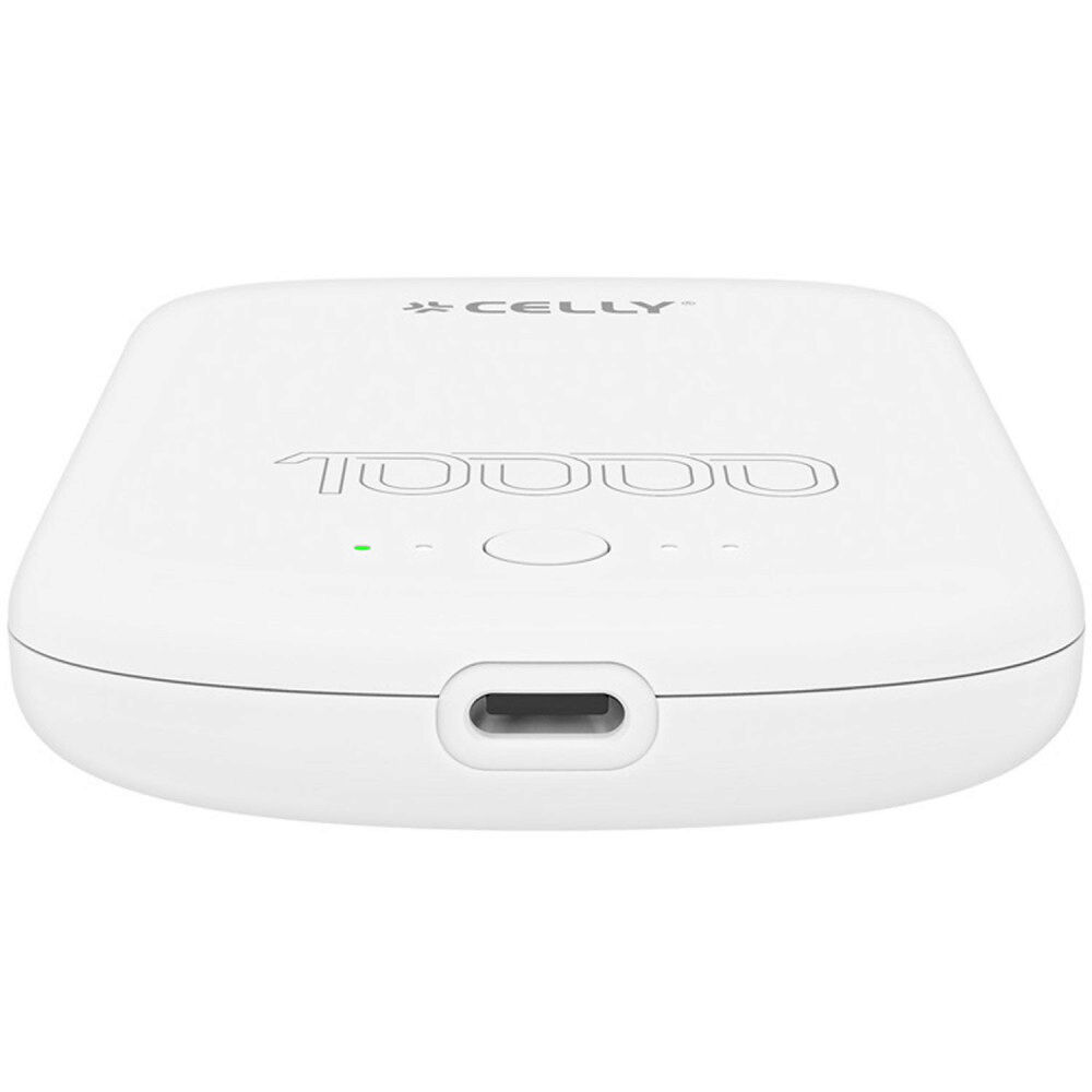 Celly PowerBank 10.000 mAh 10W MagSafe-kompatibel Vit