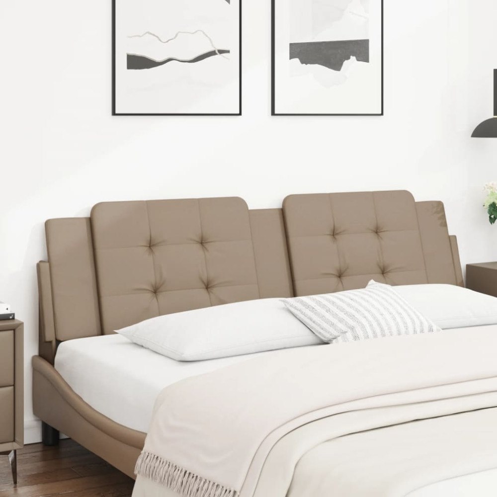 vidaXL Dyna till huvudgavel cappuccino 180 cm konstläder