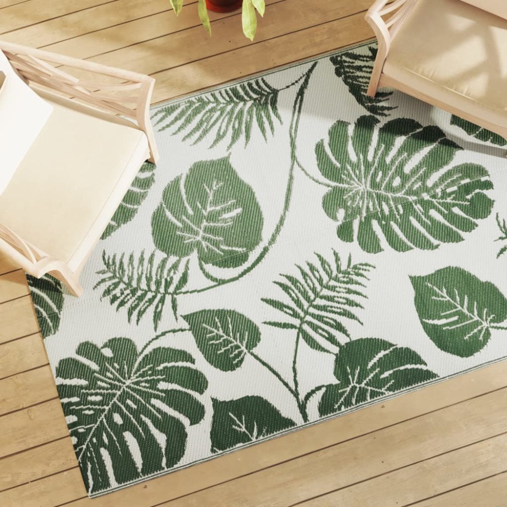 vidaXL Utomhusmatta ARAKIL grön 140x200 cm PP