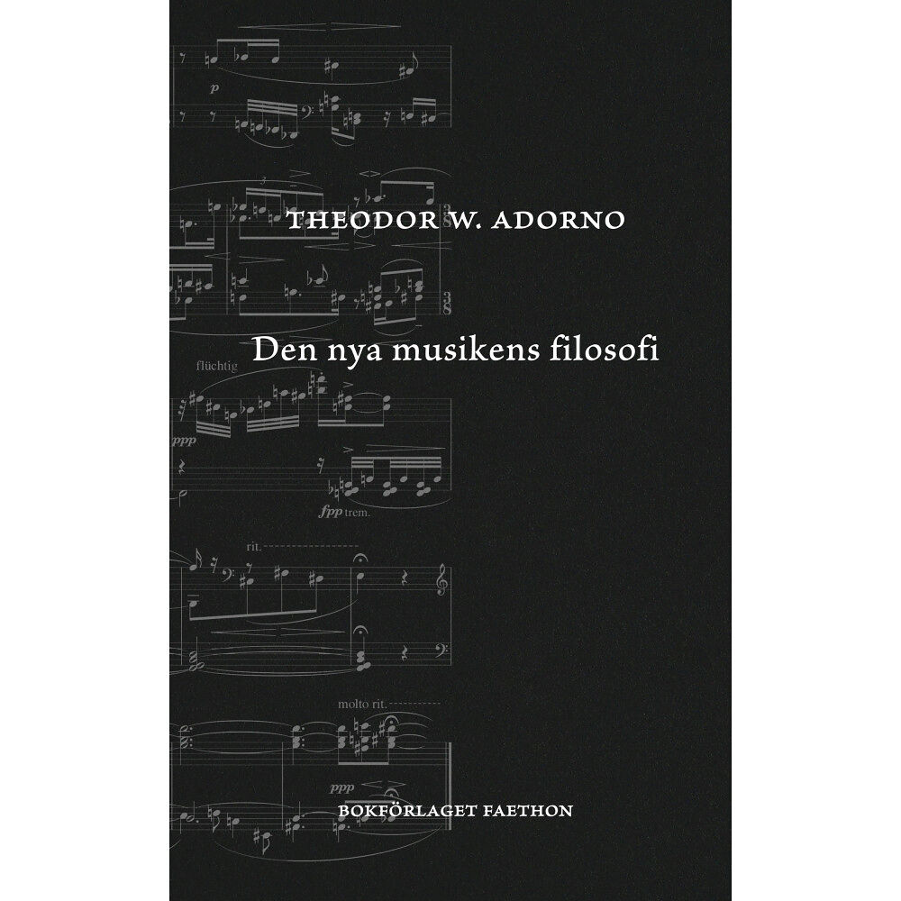 Theodor W. Adorno Den nya musikens filosofi (bok, danskt band)