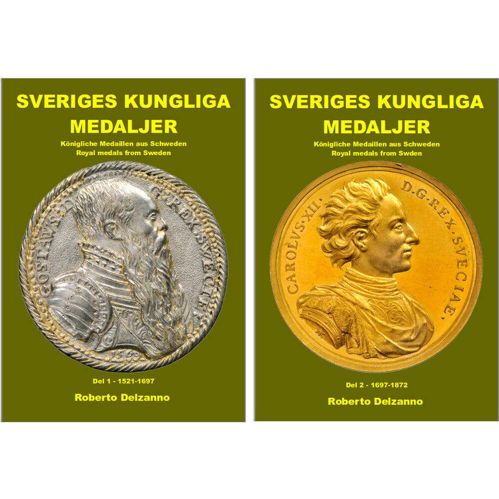 Roberto Delzanno Sveriges kungliga medaljer Gustav Vasa-Karl XV (inbunden)