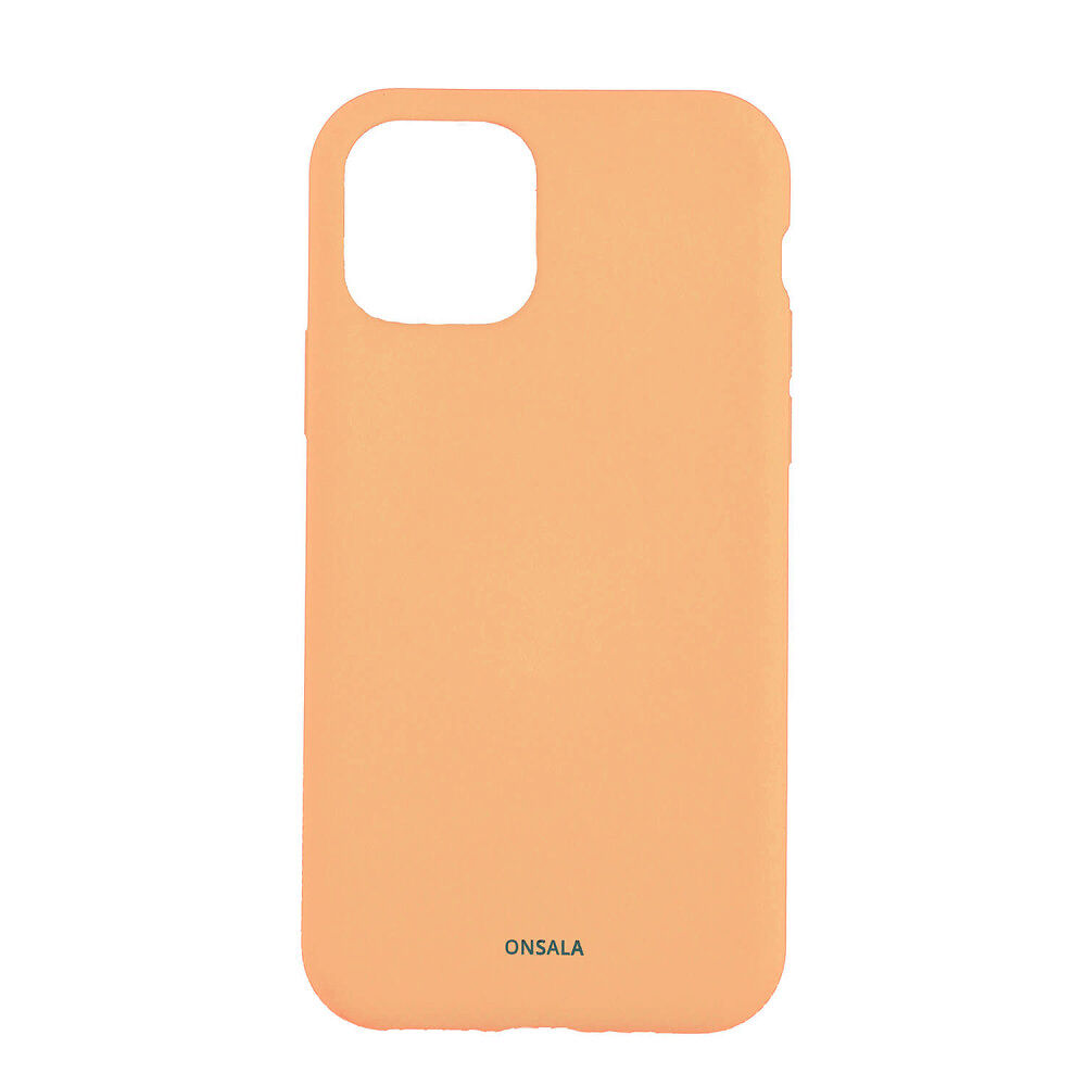 ONSALA Backcover Sil Touch iPhone 11/XR Apricot