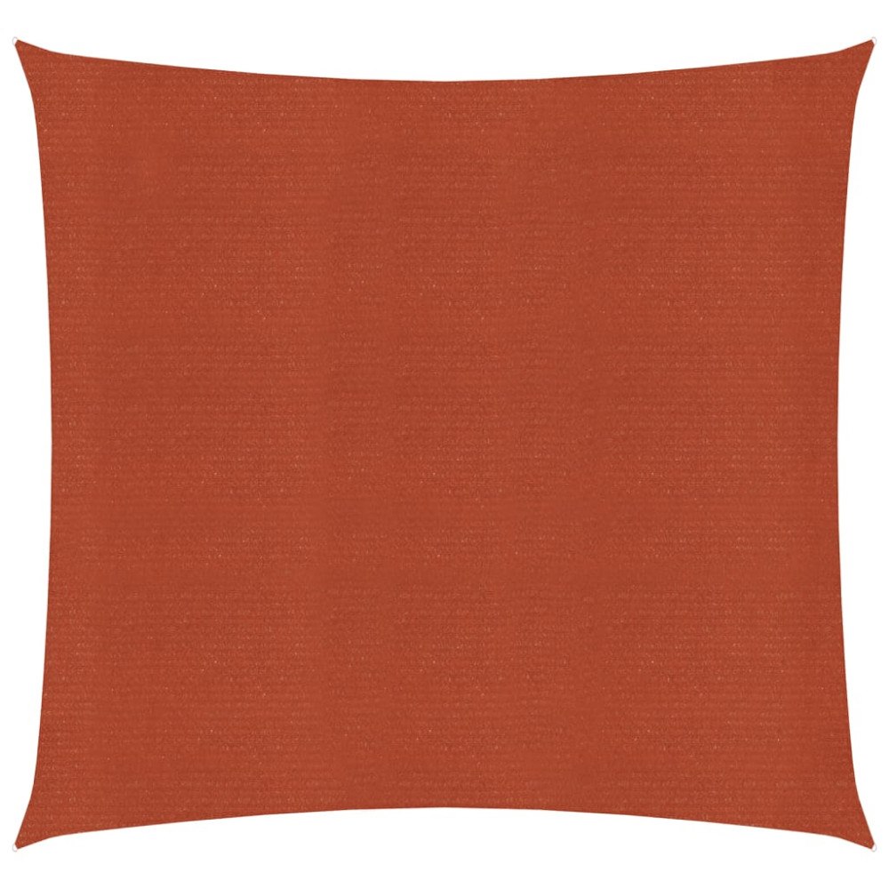 vidaXL Solsegel 160 g/m² fyrkantig terrakotta 4,5x4,5 m HDPE