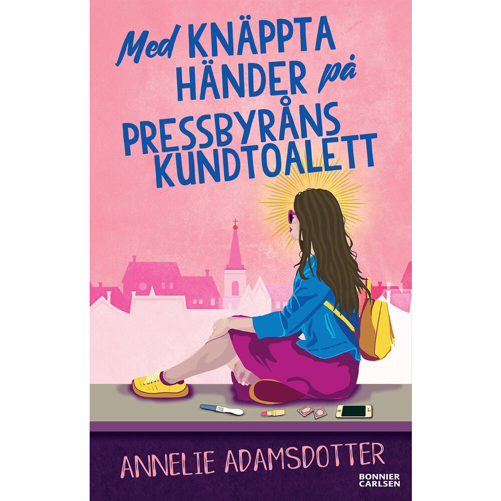 Annelie Adamsdotter Med knäppta händer på Pressbyråns kundtoalett (bok, danskt band)