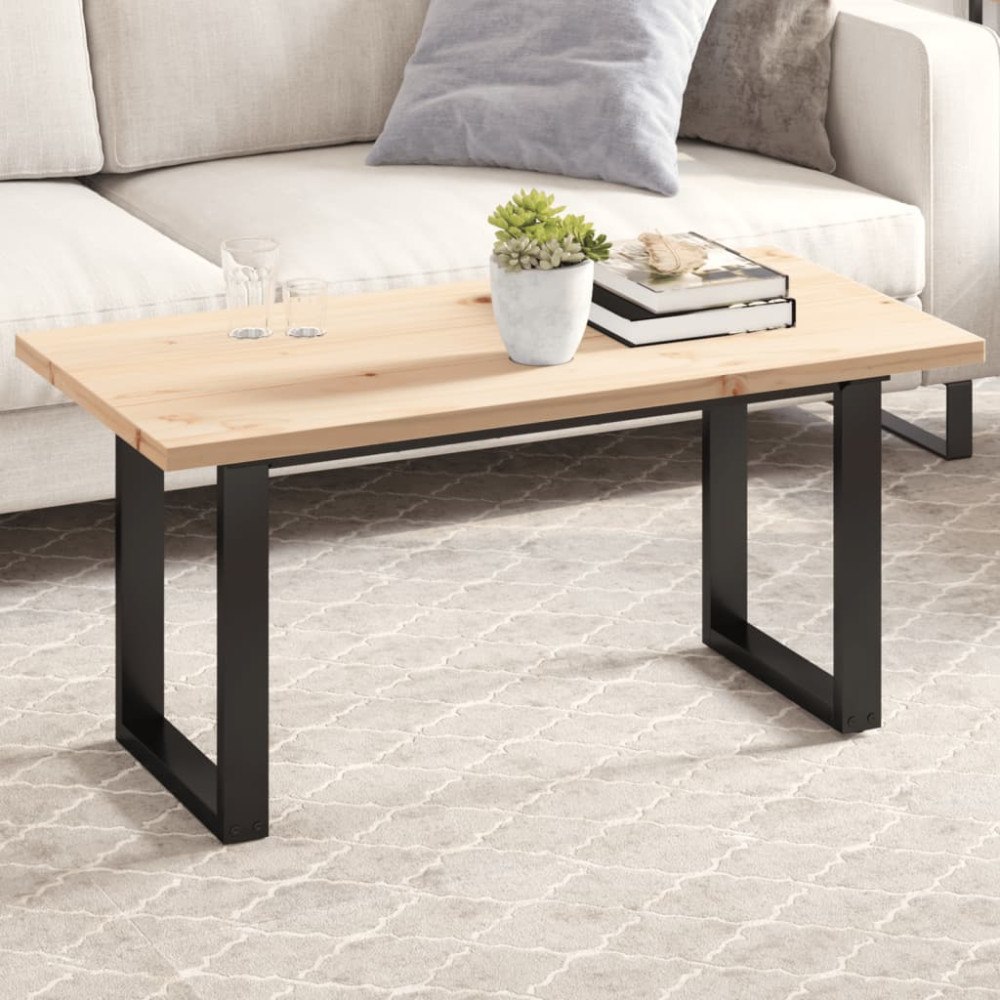 vidaXL Bordsskiva 100x50x2,5 cm rektangulär massiv furu