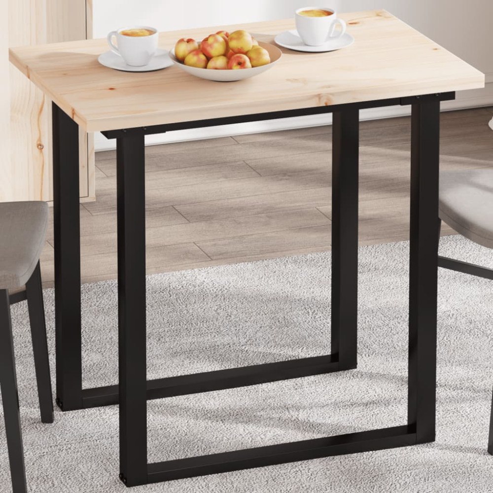 vidaXL Bordsskiva 80x50x2,5 cm rektangulär massiv furu