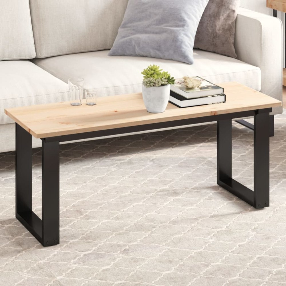 vidaXL Bordsskiva 110x40x1,7 cm rektangulär massiv furu