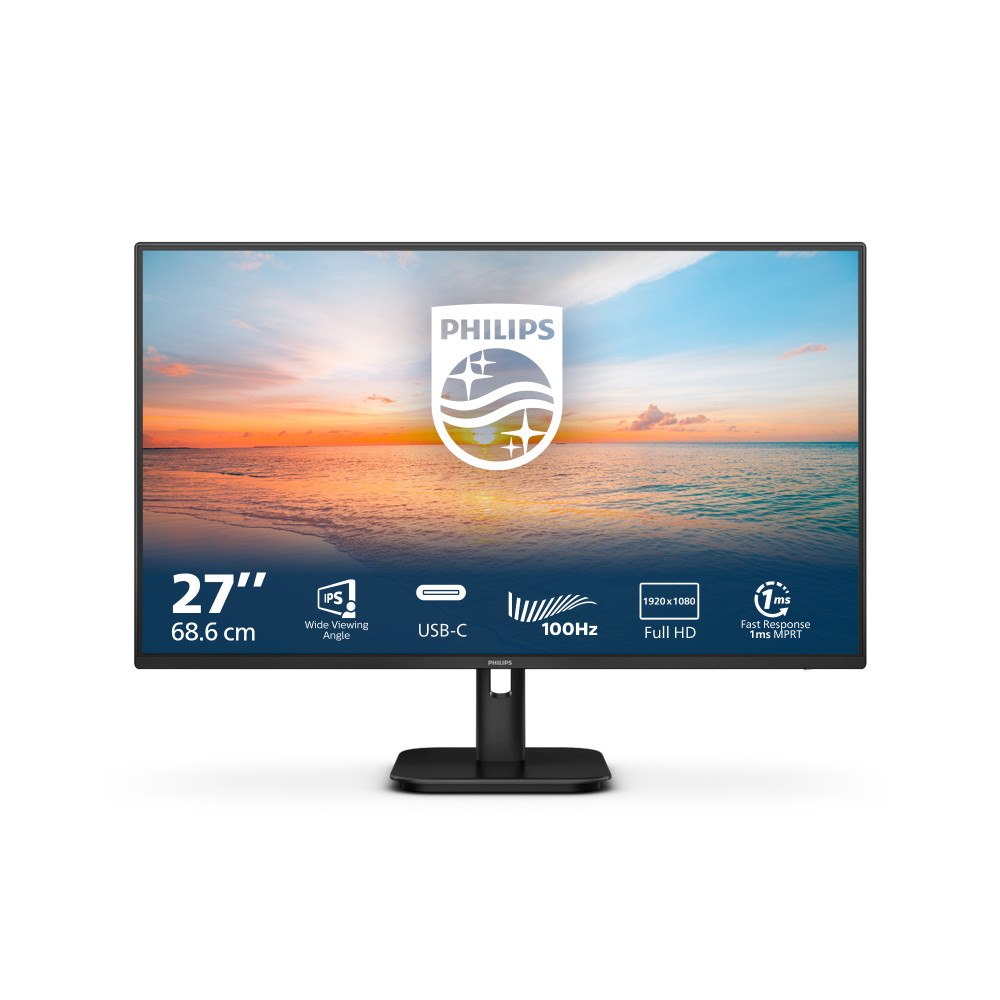 Philips Philips 1000 series 27E1N1300A/00 platta pc-skärmar 68,6 cm (27") 1920 x 1080 pixlar Full HD LCD Svart