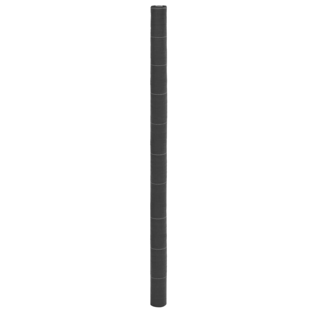 vidaXL Ogräsmatta svart 2x50 m PP