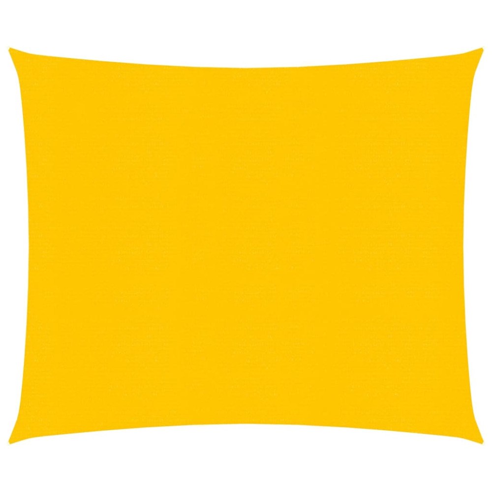 vidaXL Solsegel 160 g/m² fyrkantig gul 5x5 m HDPE
