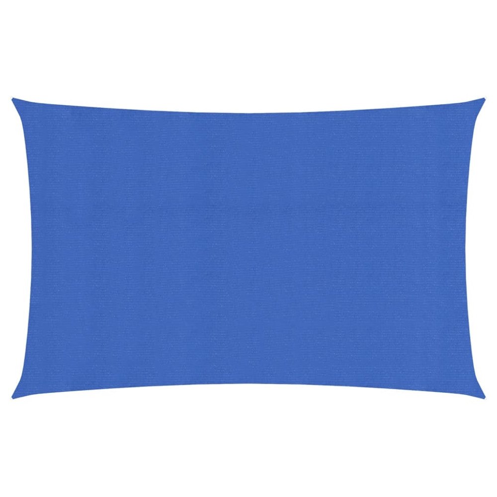 vidaXL Solsegel 160 g/m² rektangulär blå 4x7 m HDPE