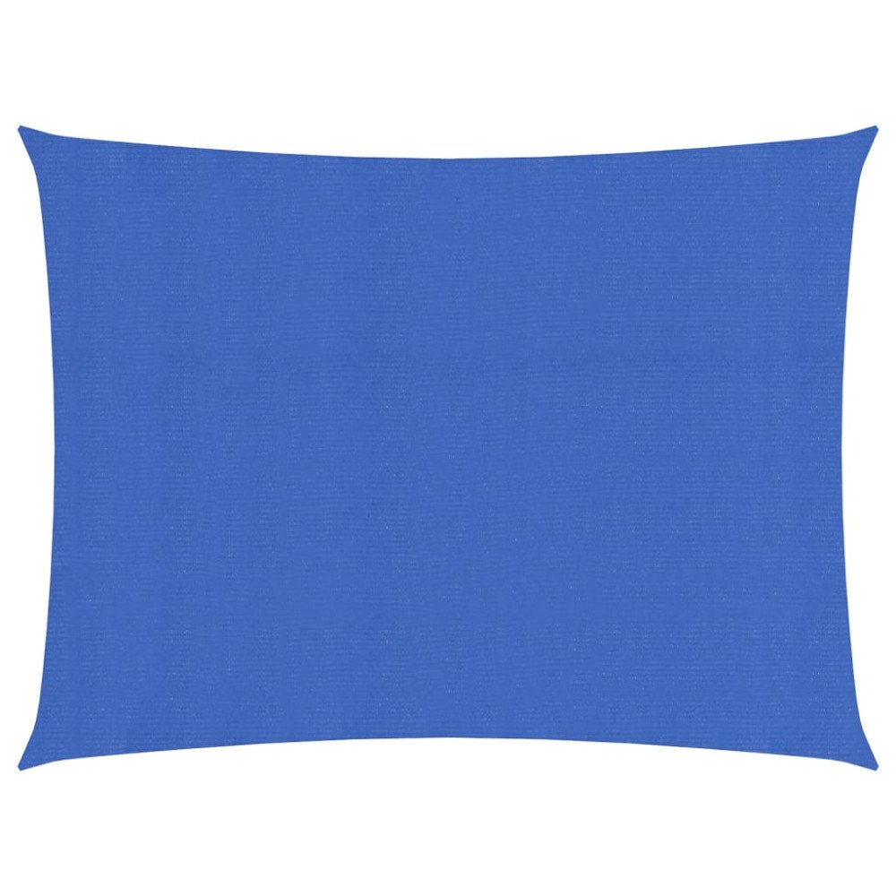 vidaXL Solsegel 160 g/m² rektangulär blå 3,5x4,5 m HDPE