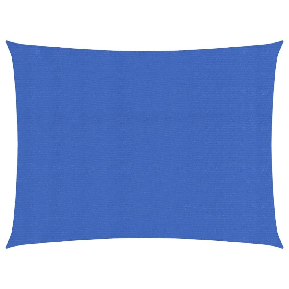 vidaXL Solsegel 160 g/m² rektangulär blå 5x6 m HDPE