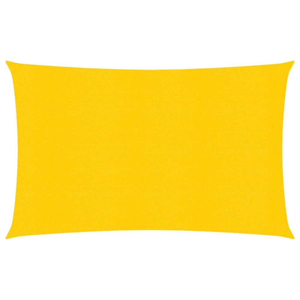 vidaXL Solsegel 160 g/m² rektangulär gul 6x8 m HDPE