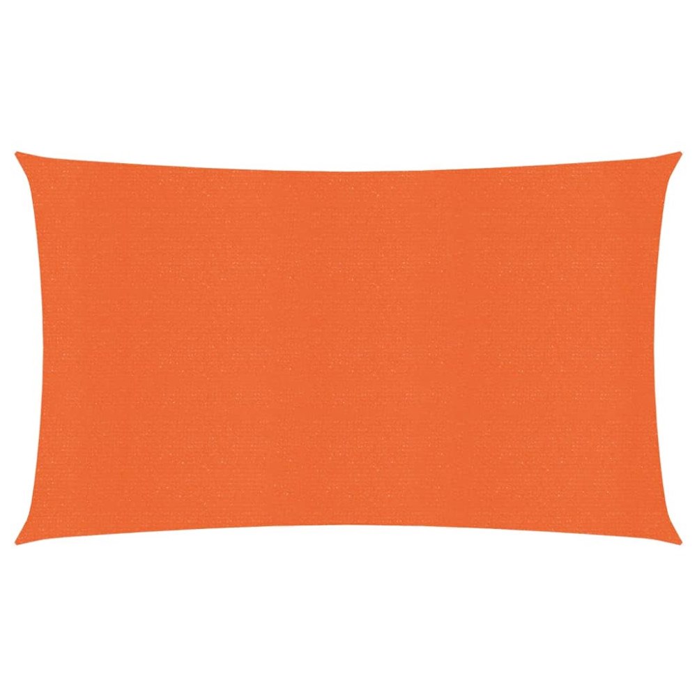 vidaXL Solsegel 160 g/m² rektangulär orange 3x6 m HDPE