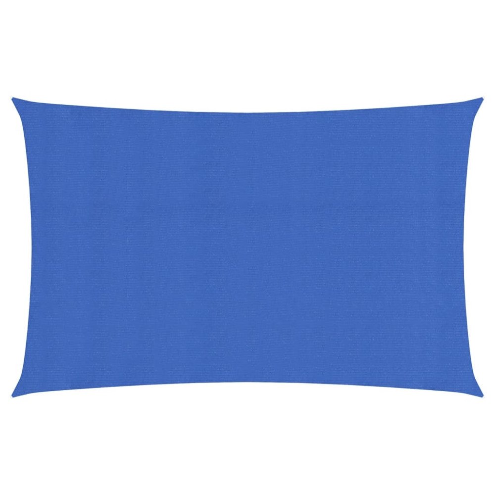 vidaXL Solsegel 160 g/m² rektangulär blå 3x6 m HDPE