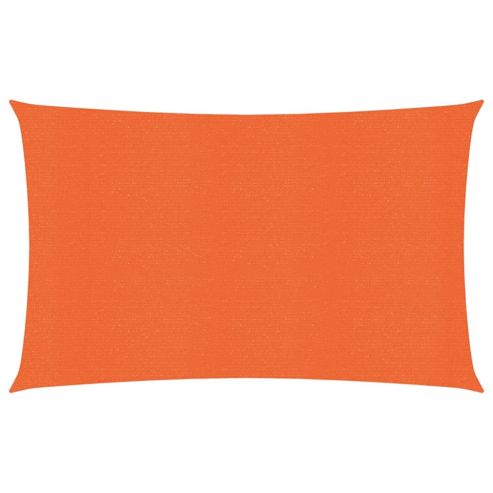 vidaXL Solsegel 160 g/m² rektangulär orange 5x7 m HDPE
