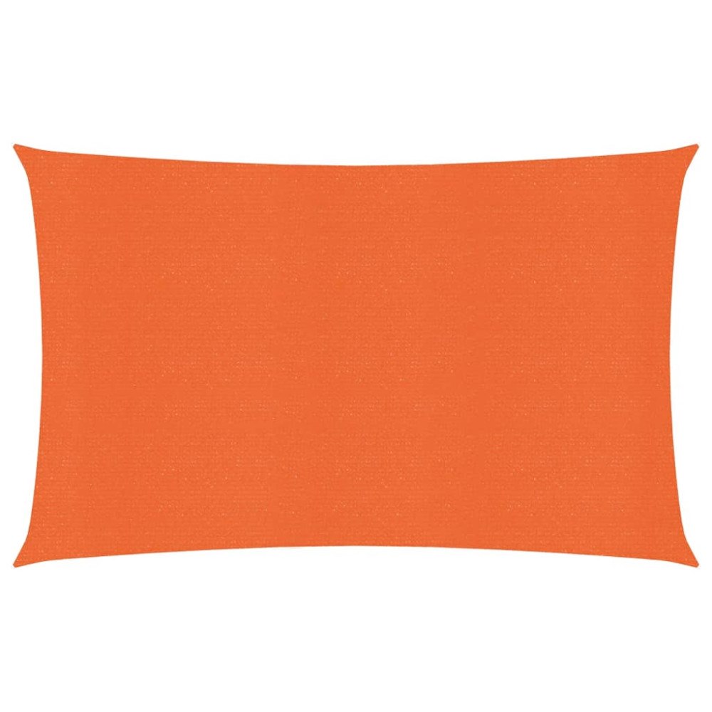 vidaXL Solsegel 160 g/m² rektangulär orange 3x5 m HDPE