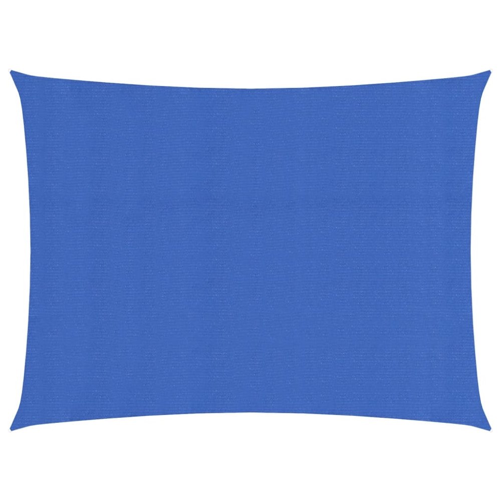 vidaXL Solsegel 160 g/m² rektangulär blå 4x5 m HDPE