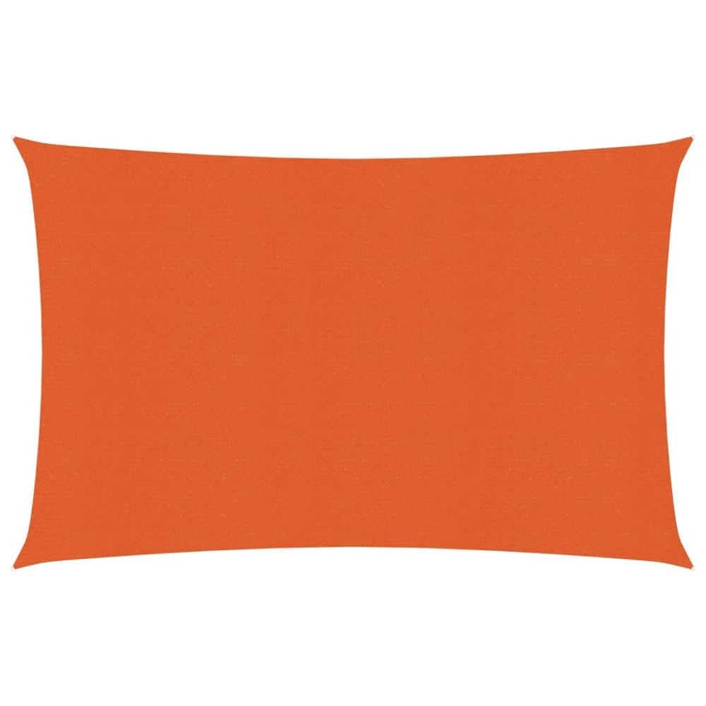 vidaXL Solsegel 160 g/m² rektangulär orange 4x5 m HDPE