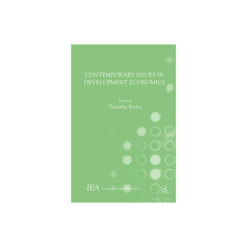 Palgrave macmillan Contemporary Issues in Development Economics (inbunden, eng)