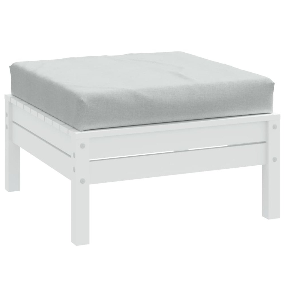 vidaXL Palldyna melerad ljusgrå 60x60x9,5 cm tyg