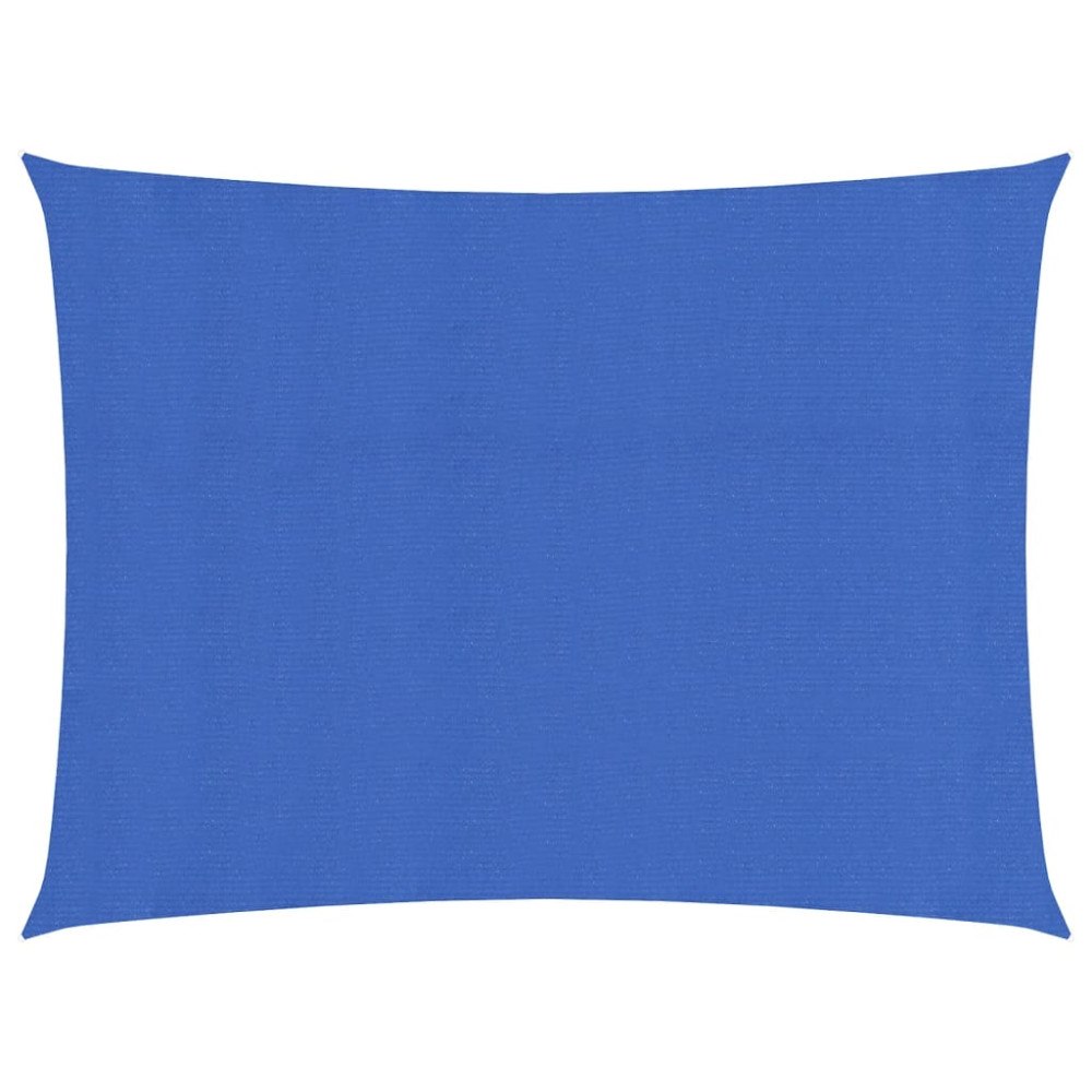 vidaXL Solsegel 160 g/m² rektangulär blå 3x4 m HDPE