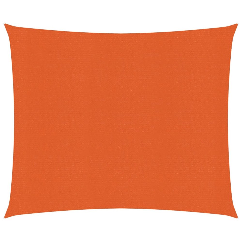 vidaXL Solsegel 160 g/m² fyrkantig orange 4x4 m HDPE