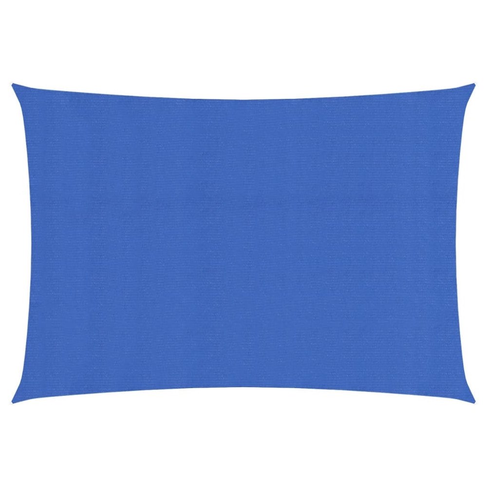 vidaXL Solsegel 160 g/m² rektangulär blå 3,5x5 m HDPE