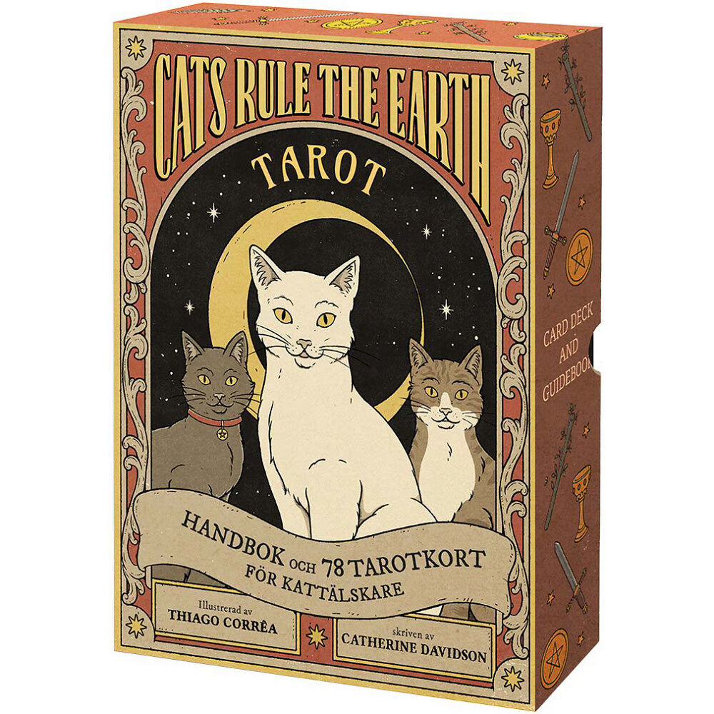 Catherine Davidson Cats Rule the Earth : tarot : handbok och 78 tarotkort för kattälskare (häftad)