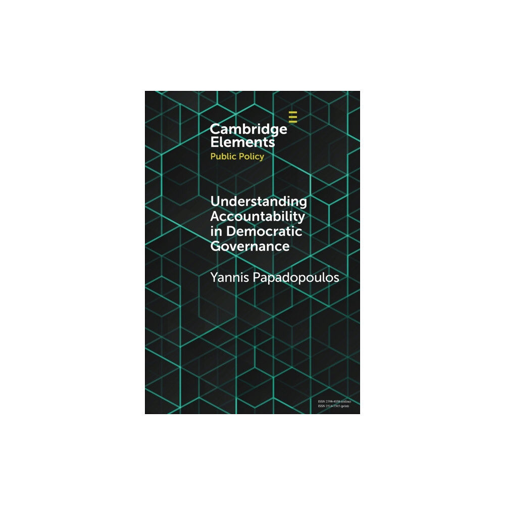 Cambridge University Press Understanding Accountability in Democratic Governance (häftad, eng)