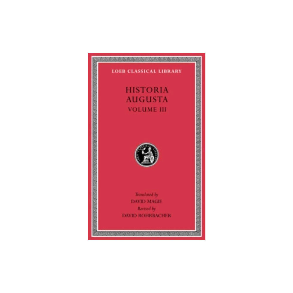 Harvard university press Historia Augusta, Volume III (inbunden, eng)