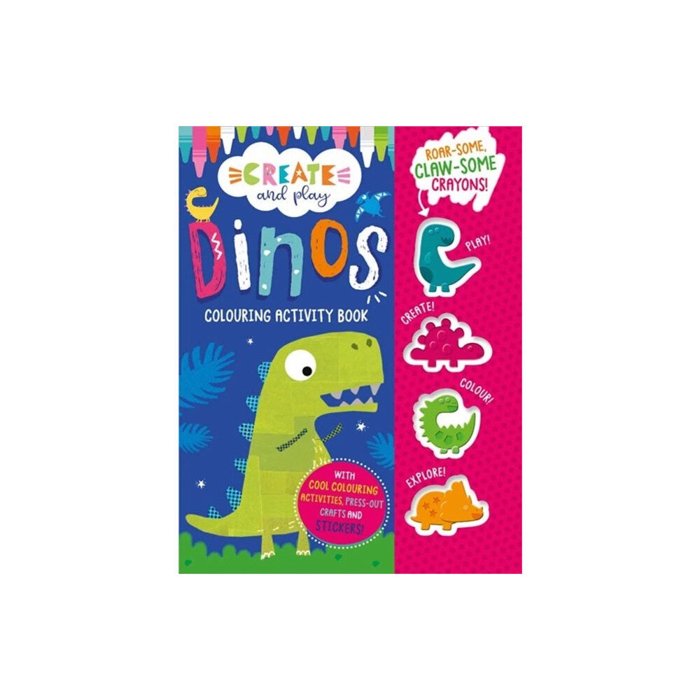 MAKE BELIEVE IDEAS Create and Play Create and Play Dinos Colouring Activity Book (häftad, eng)