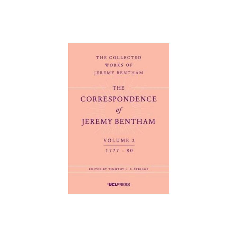 UCL Press The Correspondence of Jeremy Bentham, Volume 2 (inbunden, eng)